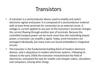 transistors