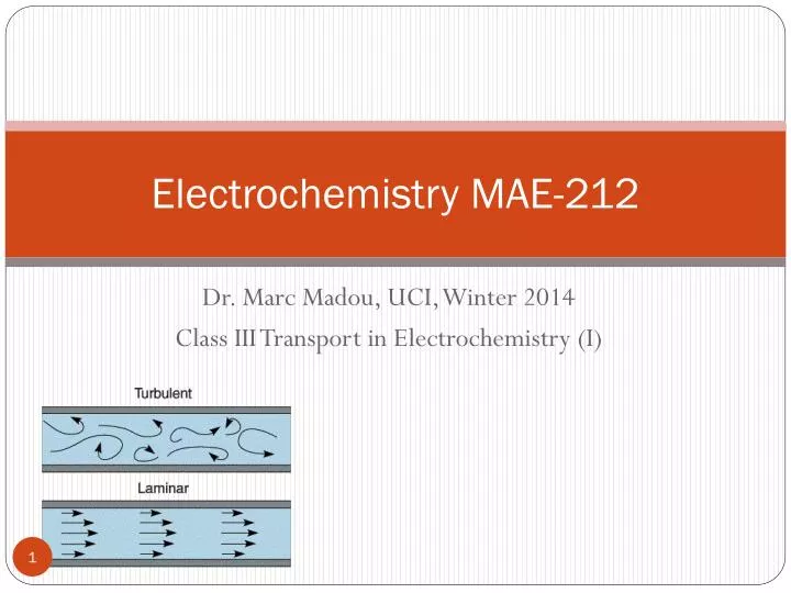 electrochemistry mae 212