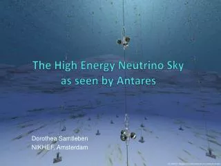 The High Energy Neutrino Sky as seen by Antares