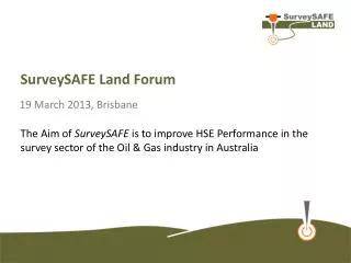 SurveySAFE Land Forum