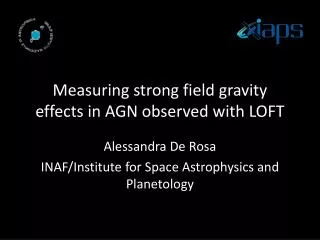 Measuring strong field gravity effects in AGN observed with LOFT