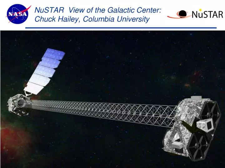 nustar view of the galactic center chuck hailey columbia university