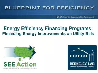 Energy Efficiency Financing Programs: Financing Energy Improvements on Utility Bills