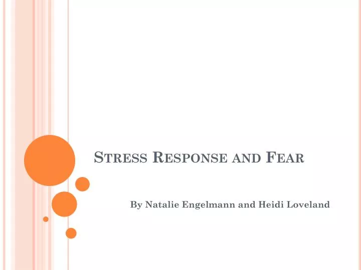 stress response and fear