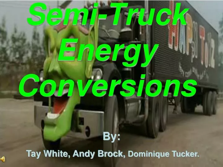 semi truck energy conversions