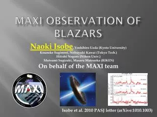 MAXI observation of Blazars