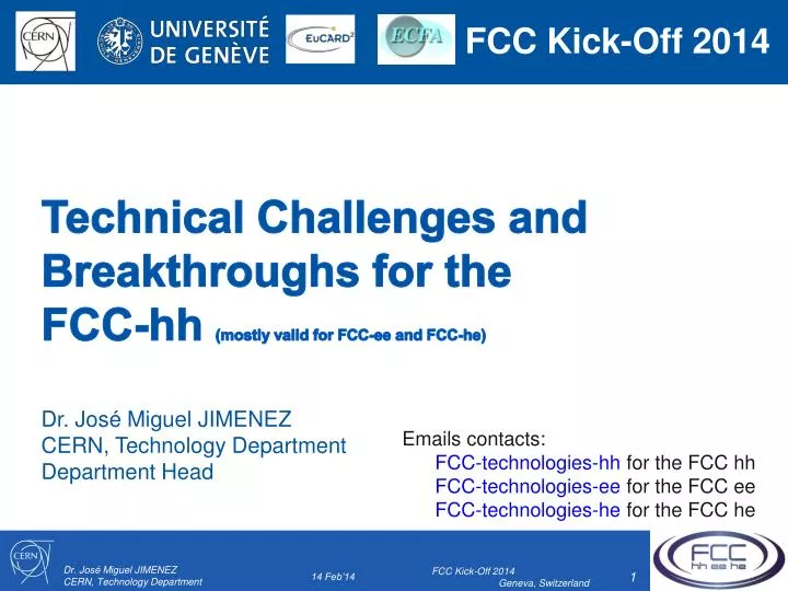technical challenges and breakthroughs for the fcc hh mostly valid for fcc ee and fcc he