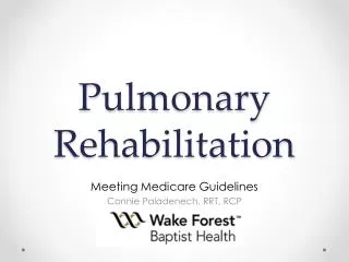 Pulmonary Rehabilitation