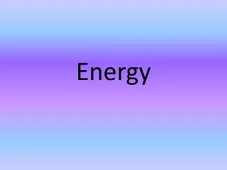 energy