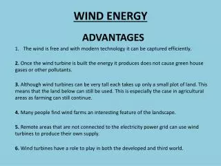 WIND ENERGY