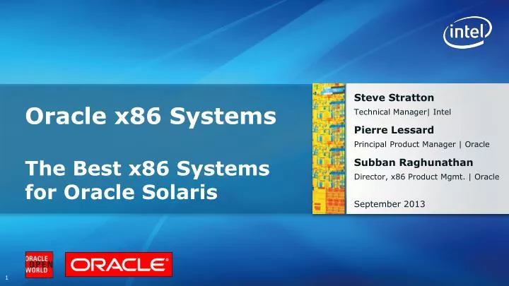 oracle x86 systems the best x86 systems for oracle solaris