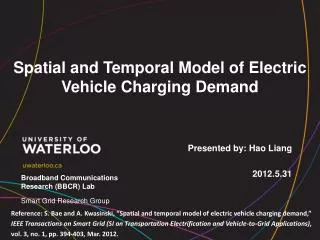 Spatial and Temporal Model of Electric Vehicle Charging Demand