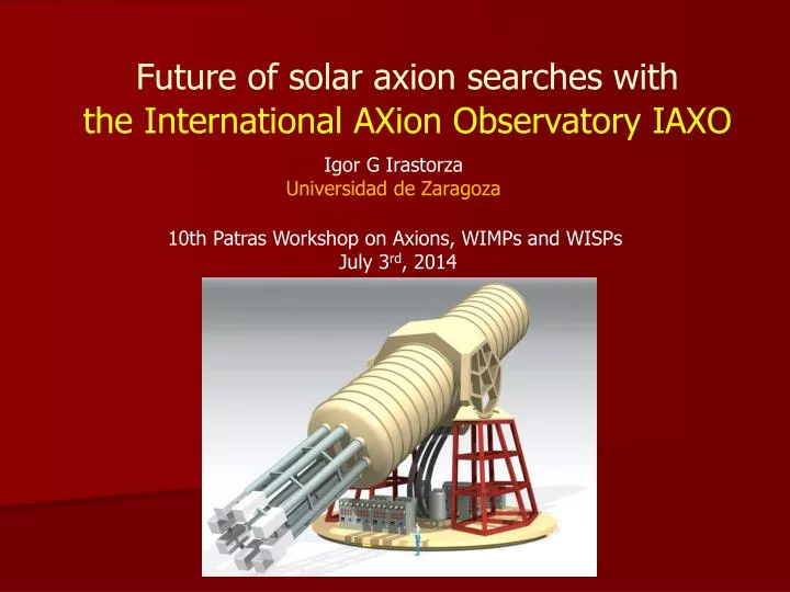 future of solar axion searches with the international axion observatory iaxo