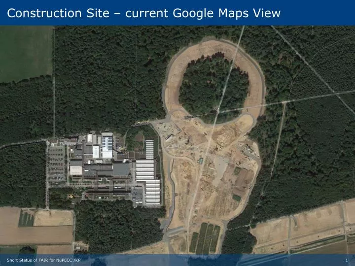 construction site current google maps view