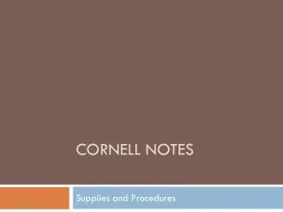 cornell notes