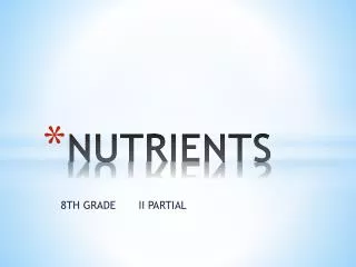 NUTRIENTS