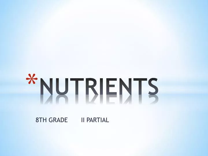 nutrients