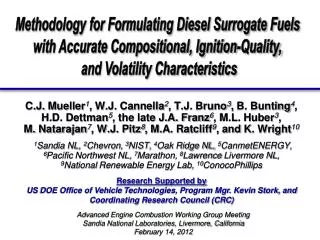 Methodology for Formulating Diesel Surrogate Fuels with Accurate Compositional, Ignition-Quality, and Volatility Chara