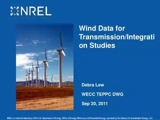 Wind Data for Transmission/Integration Studies