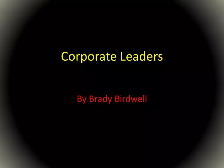 corporate leaders