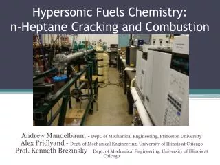 Hypersonic Fuels Chemistry: n-Heptane Cracking and Combustion