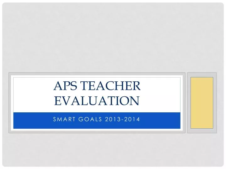 aps teacher evaluation