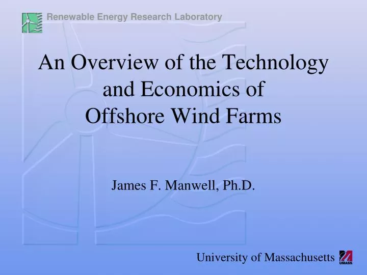 an overview of the technology and economics of offshore wind farms