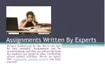 Assignment Writing - slide 1