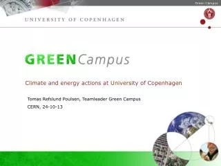 Climate and energy actions at University of Copenhagen