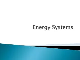 Energy Systems