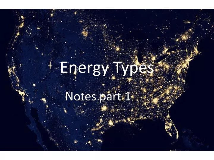 energy types
