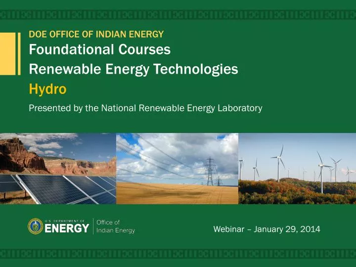 foundational courses renewable energy technologies hydro