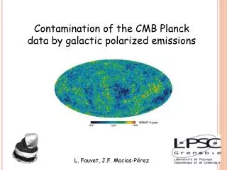 Contamination of the CMB Planck data by galactic polarized emissions