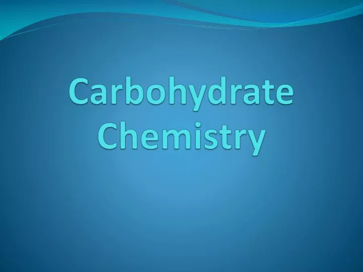 carbohydrate chemistry