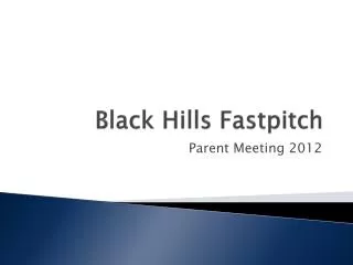 Black Hills Fastpitch
