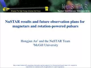NuSTAR results and future observation plans for magnetars and rotation-powered pulsars