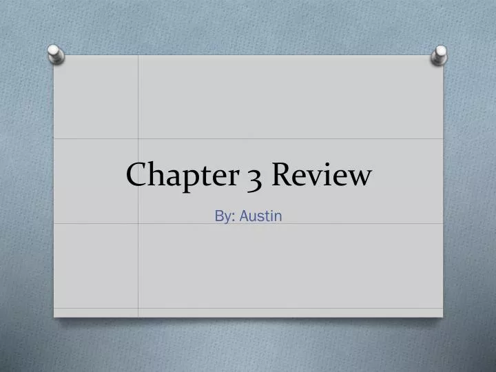 chapter 3 review