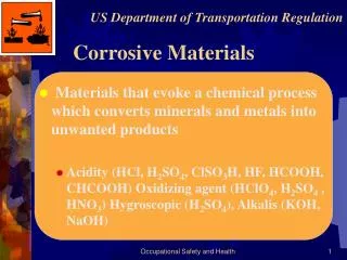 Corrosive Materials