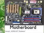 Motherboard - slide 1
