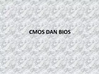 cmos dan bios