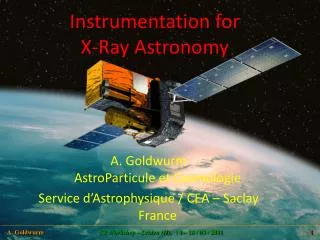 Instrumentation for X-Ray Astronomy