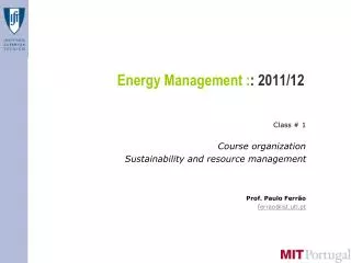 Energy Management : : 2011/12