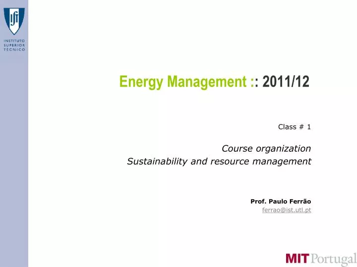 energy management 2011 12