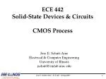 ECE 442 Solid-State Devices &amp; Circuits CMOS Process - slide 1