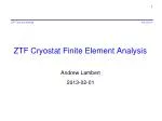 ZTF Cryostat Finite Element Analysis - slide 1