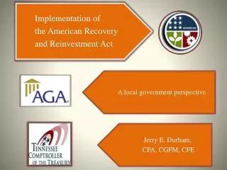 Implementation of ARRA in Tennessee