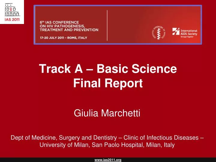 track a basic science final report