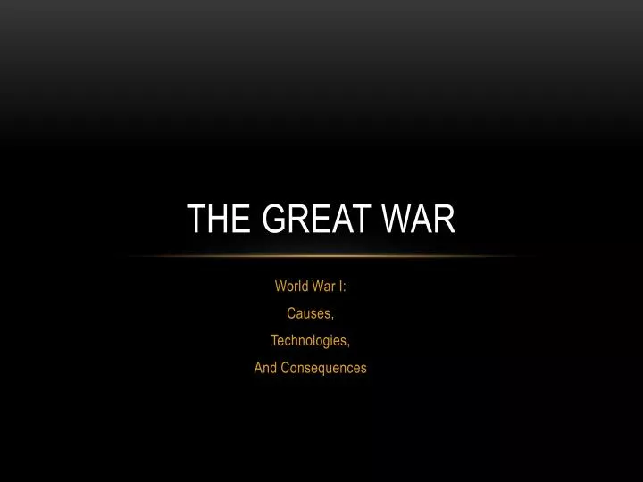 the great war