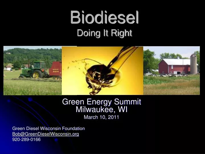 biodiesel doing it right