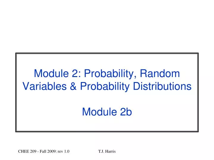 module 2 probability random variables probability distributions module 2b